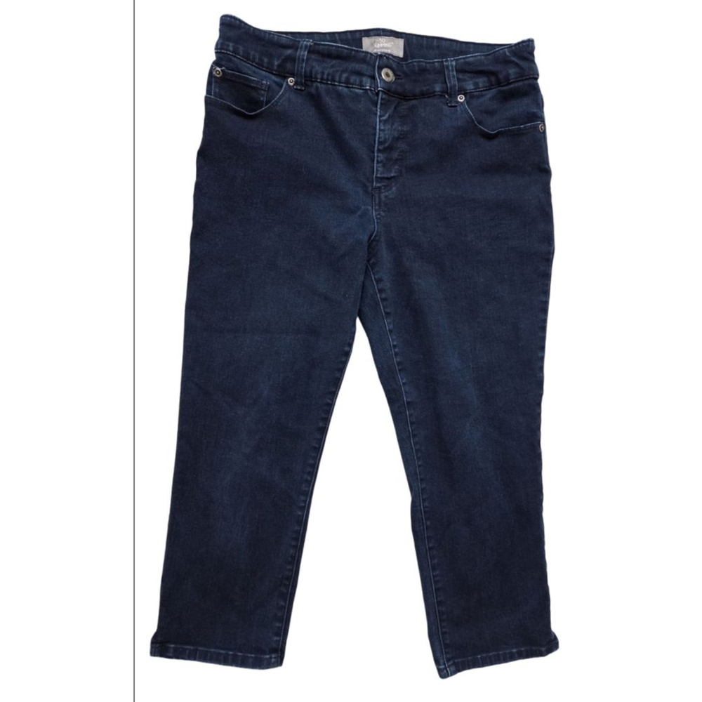 Women's Chico's So Slimming Dark Blue Ankle Cropped Jeans US 10 (1.5)